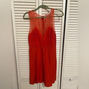 Sandro Vibrant Red Backless Dress